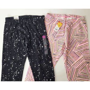 Cat & Jack and SO Girls Printed Capri Leggings Bundle of Two New with Tags